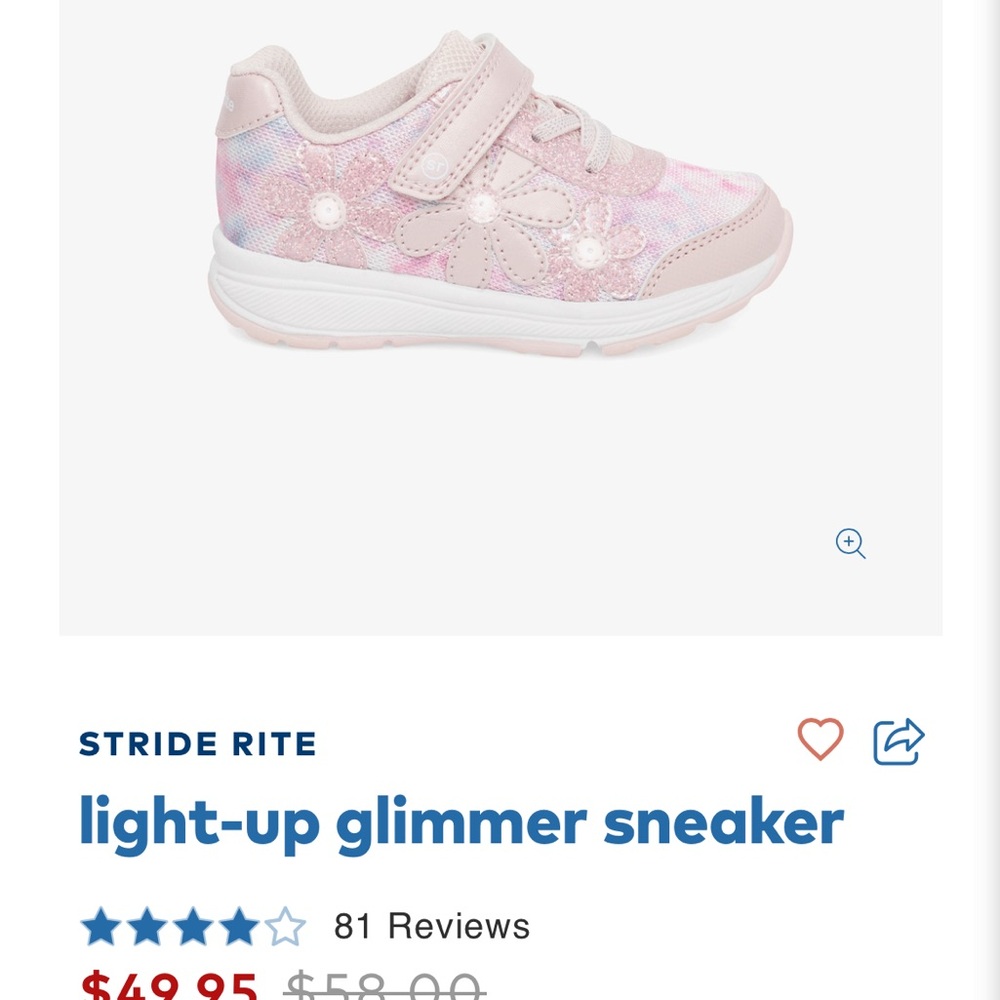 NWT and box Stride Rite size 13 Light Up shoes